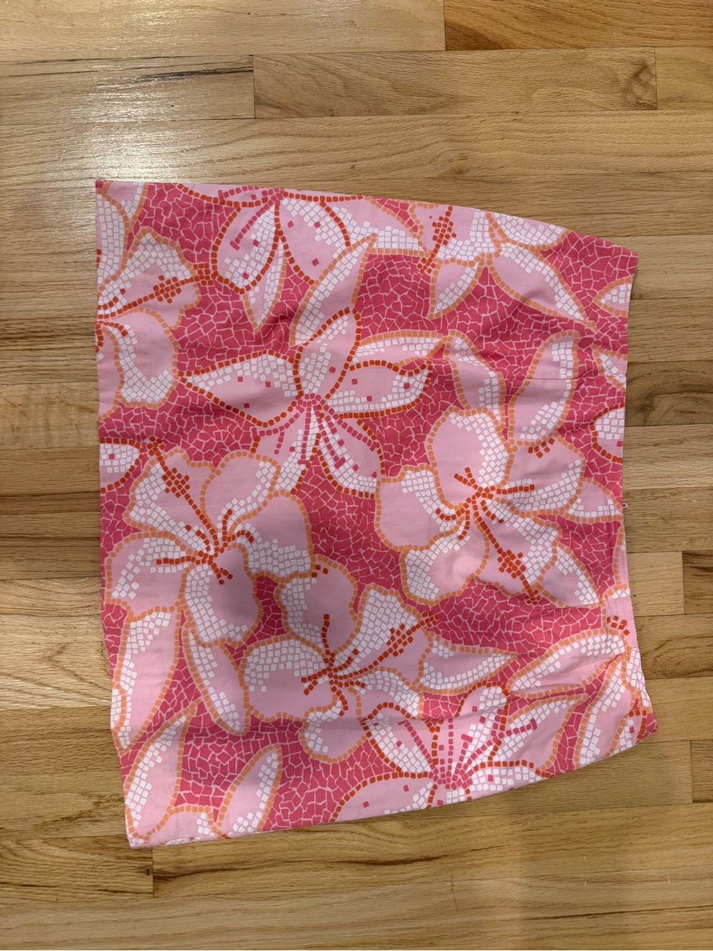 Lilly Pulitzer Pink & Light Pink Floral Mini Skirt